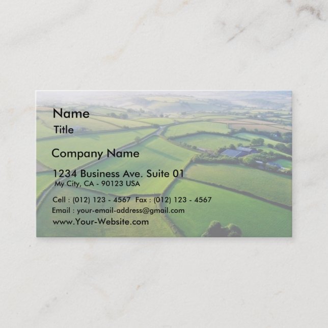 Countryside Devon Business Card (Front)