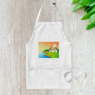 Countryside House by the Lake Standard Apron