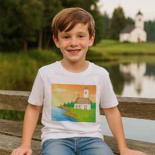 Countryside House by the Lake T-Shirt