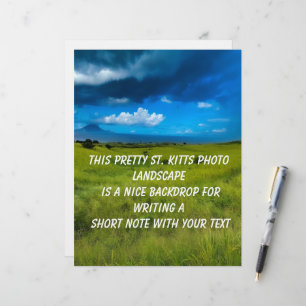 Countryside Landscape of Saint Kitts Letterhead
