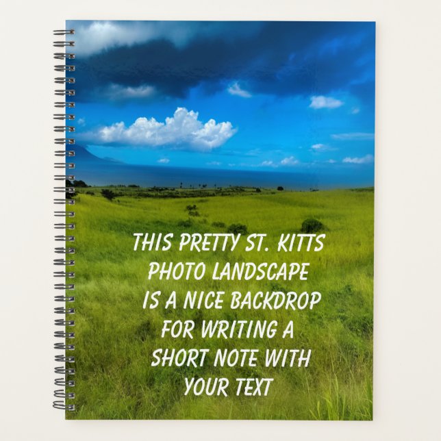 Countryside Landscape of Saint Kitts Planner (Front)