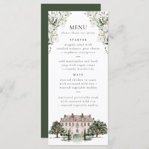 Countryside Manor Wedding Menu