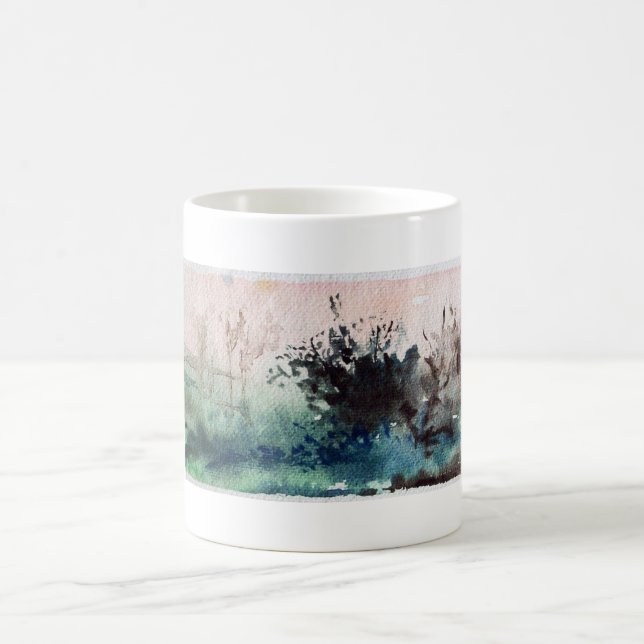 COUNTRYSIDE OF MAREMMA TUSCANY LANDSCAPE COFFEE MUG (Center)