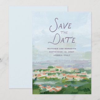 Countryside save the date invitation