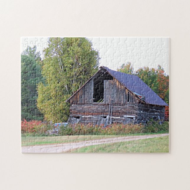 Countryside Weathered Barn Jigsaw Puzzle (Horizontal)