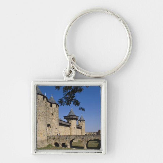 Counts Castle, Carcassonne, Aude, Languedoc, Keychain (Front)