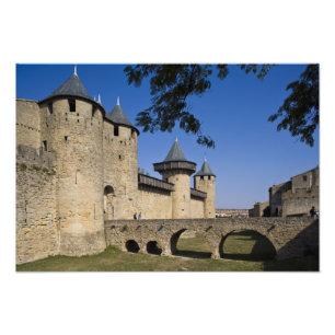 Counts Castle, Carcassonne, Aude, Languedoc, Photo Print