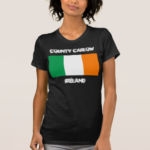 County Carlow, Ireland with Irish flag T-Shirt