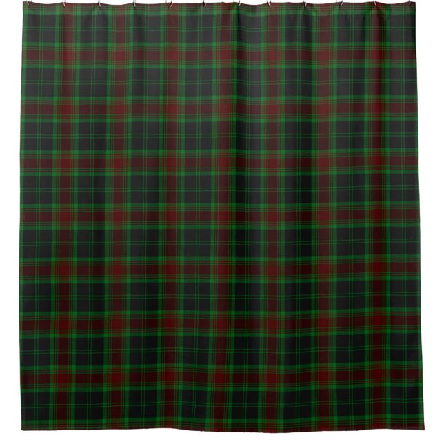 County Carlow Irish Tartan Shower Curtain (Front)