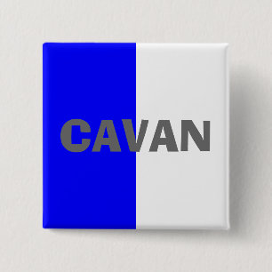 County Cavan  Flag Badge 2 Inch Square Button
