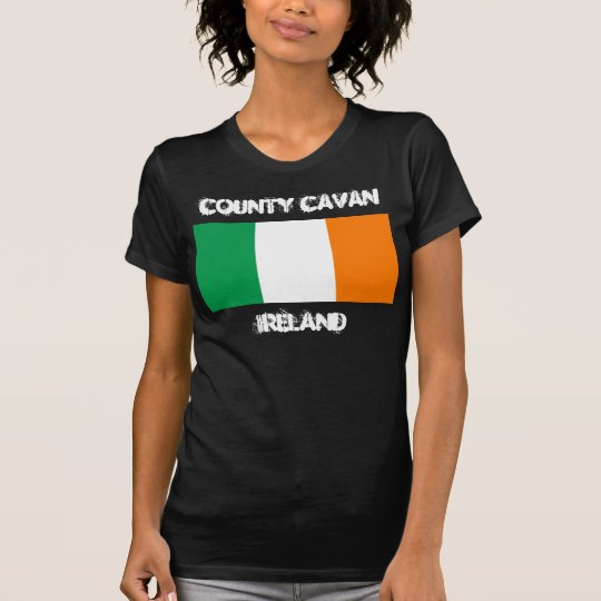 County Cavan, Ireland with Irish flag T-Shirt