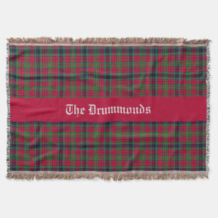 County Clare Tartan Customizable  Throw Blanket