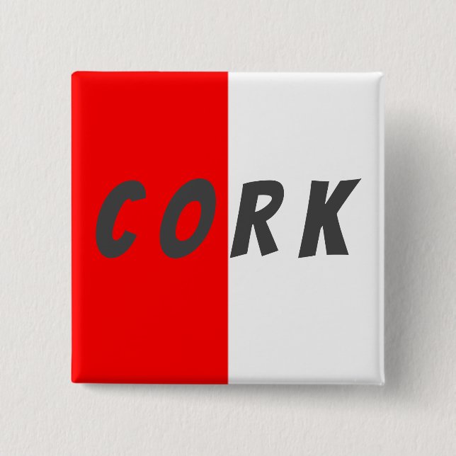 County Cork  Flag Badge Button (Front)