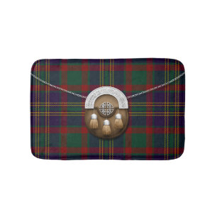 County Cork Irish Tartan And Sporran Bath Mat