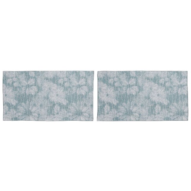 County Cottage Velvety Blue Daisy  Pillowcase (Front-Set)