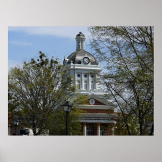 County Courthouse in Madison, GA Poster