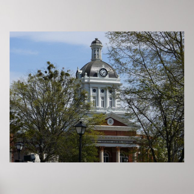 County Courthouse in Madison, GA Poster (Front)