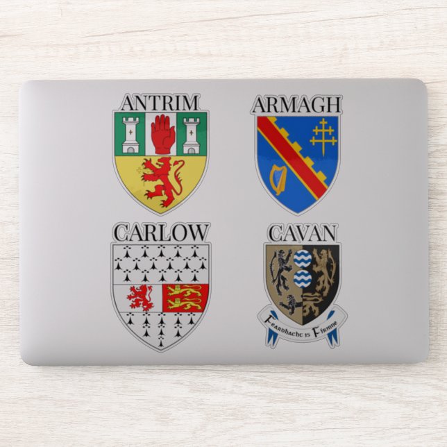 County Crests of Ireland Sticker Series 1-4 (Computer)