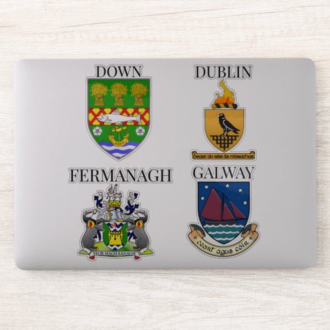County Crests of Ireland Sticker Series 9-12 (Computer)