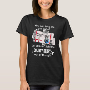County Derry Boarding Pass  County Londonderry Gir T-Shirt