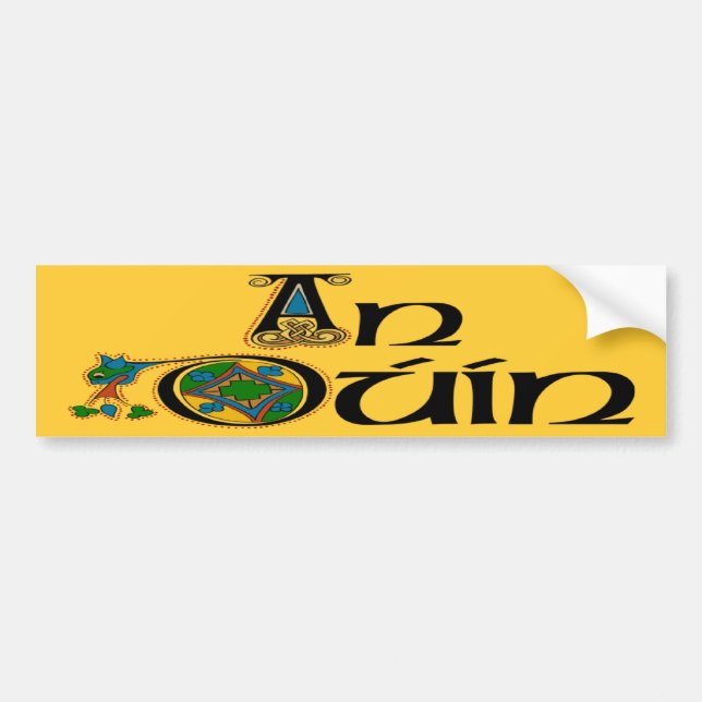 County Down (Gaelic) Bumper Sticker (Front)