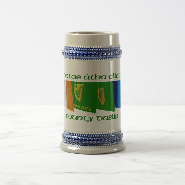 County Dublin Flags Beer Stein (Center)