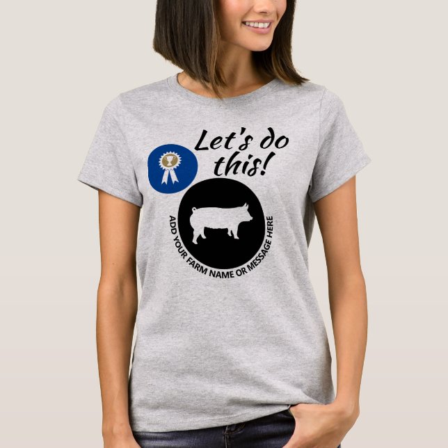 County Fair Livestock Market Swine T-Shirt (Front)