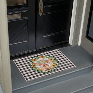 County Farmhouse Pig Doormat
