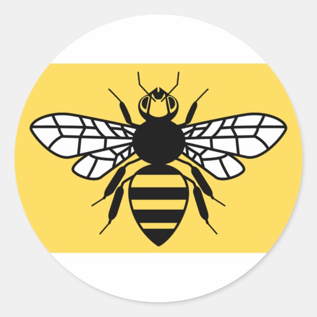 County Flag of Greater Manchester Classic Round Sticker (Front)
