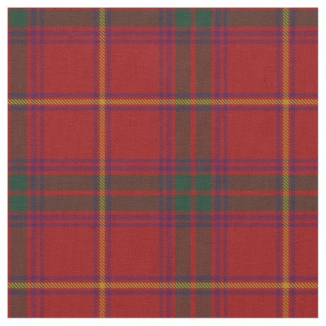 County Galway Irish Tartan Fabric (Close Up)
