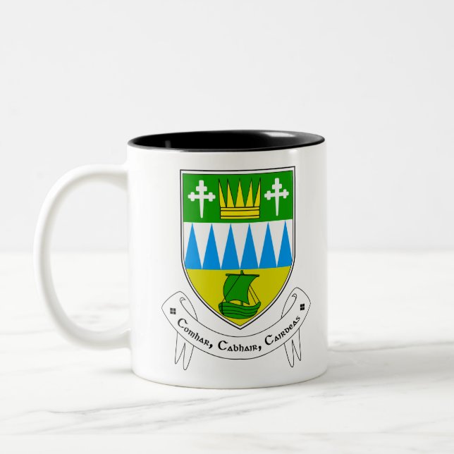 County Kerry Ireland Two-Tone Coffee Mug (Left)