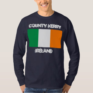 County Kerry, Ireland with Irish flag T-Shirt