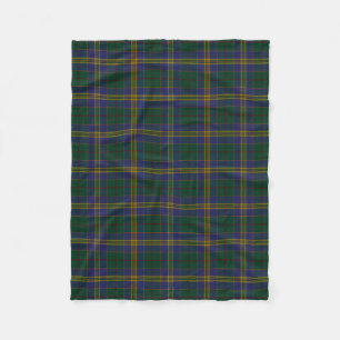 County Kilkenny Irish Tartan Fleece Blanket