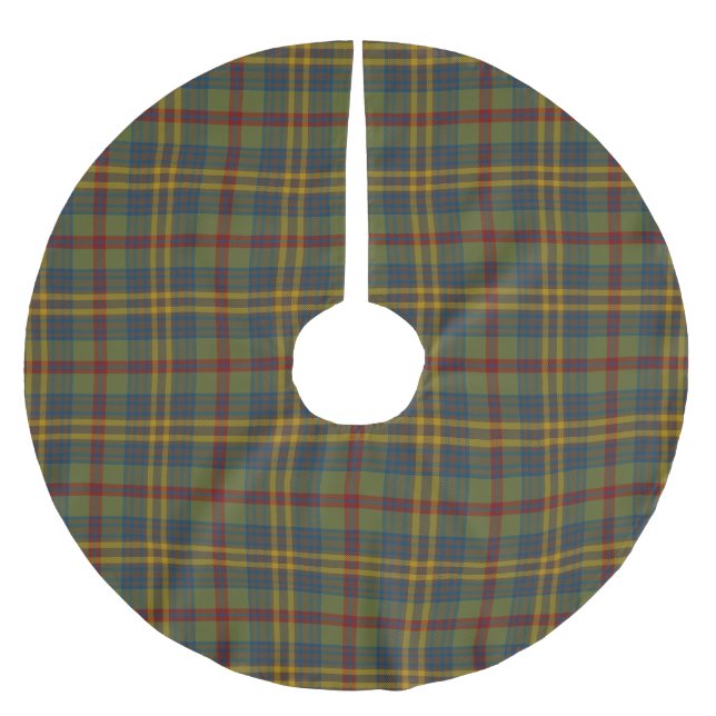 County Limerick Irish Tartan Brushed Polyester Tree Skirt (Front)