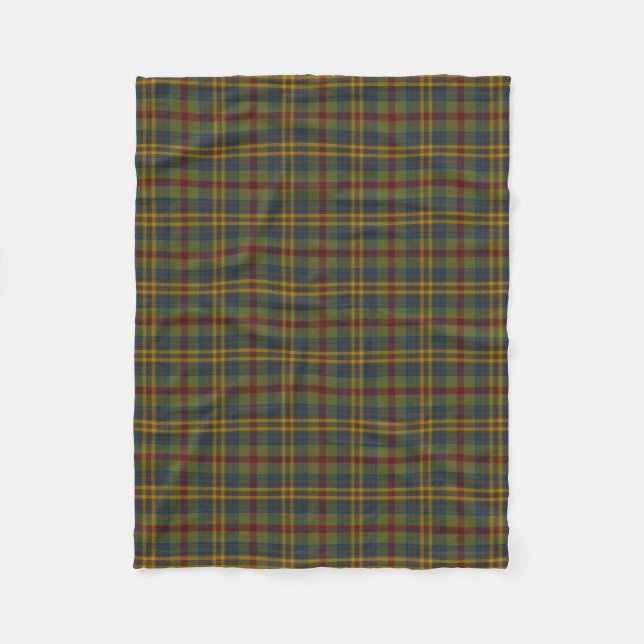 County Limerick Irish Tartan Fleece Blanket (Front)