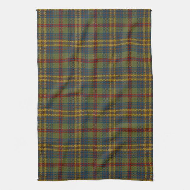 County Limerick Irish Tartan Kitchen Towel (Vertical)
