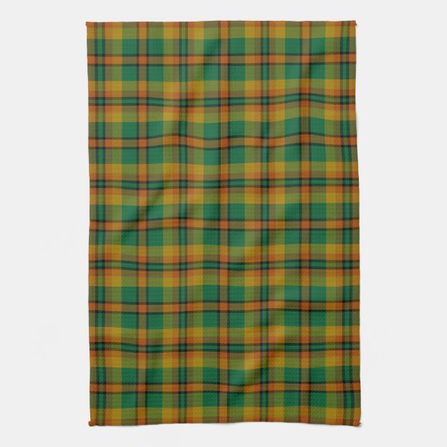 County Londonderry Irish Tartan Kitchen Towel (Vertical)