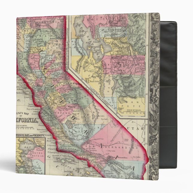 County Map Of California Binder (Front/Inside)