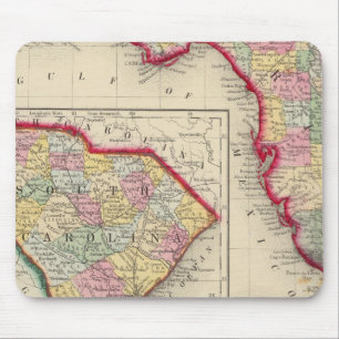 County Map Of Florida Mouse Pad
