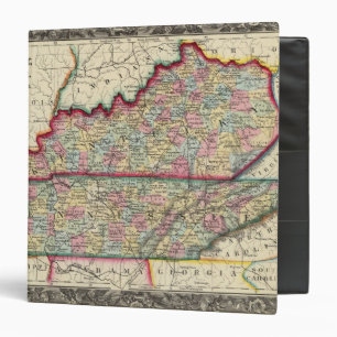 County Map Of Kentucky, And Tennessee Binder