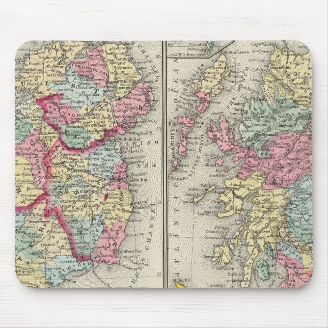 County Map Of Scotland Mouse Pad (Front)