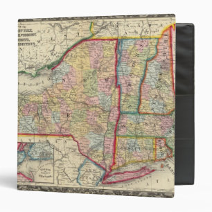 County Map Of The States Of New York Binder