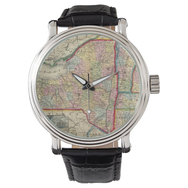 County Map Of The States Of New York Watch (Front)