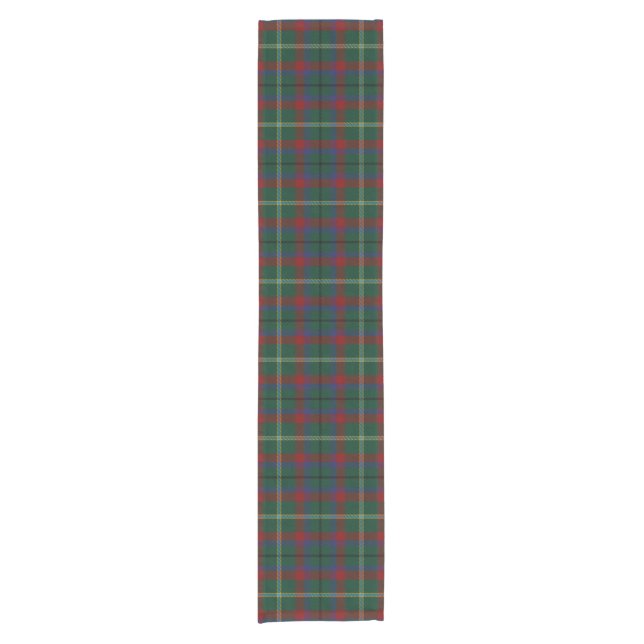 County Mayo Irish Tartan Short Table Runner (Front)
