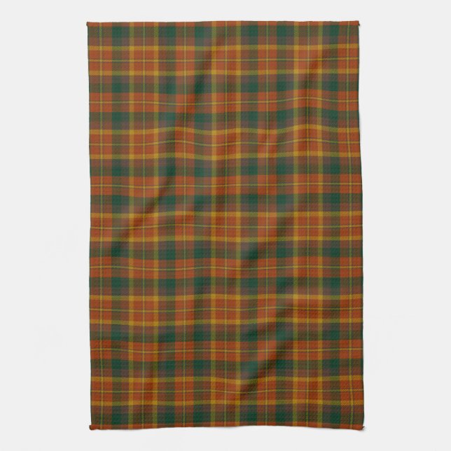 County Monaghan Irish Tartan Kitchen Towel (Vertical)