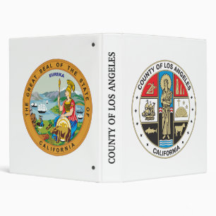 County of Los Angeles seal Binder