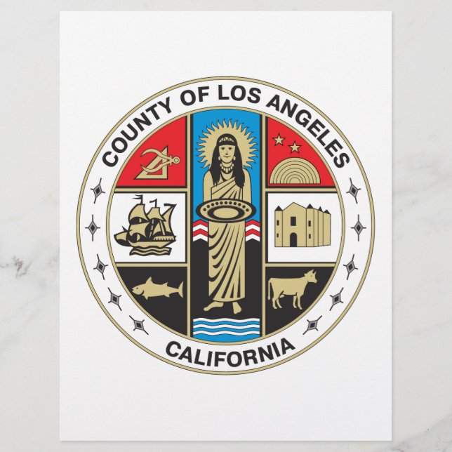 County of Los Angeles seal Flyer (Front)