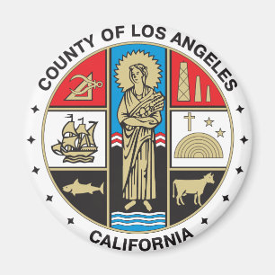 County of Los Angeles seal Magnet
