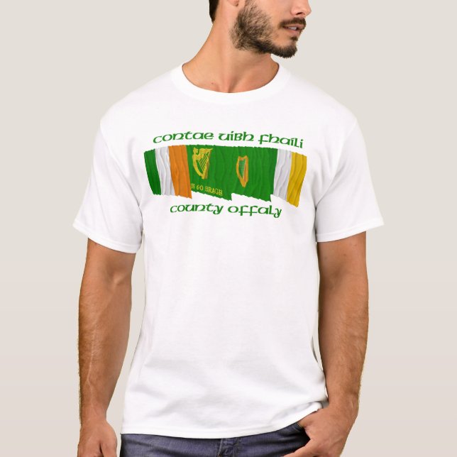County Offaly Flags T-Shirt (Front)