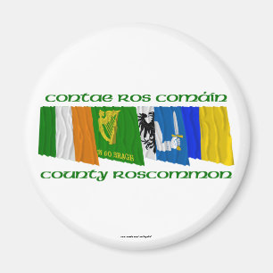 County Roscommon Flags Magnet